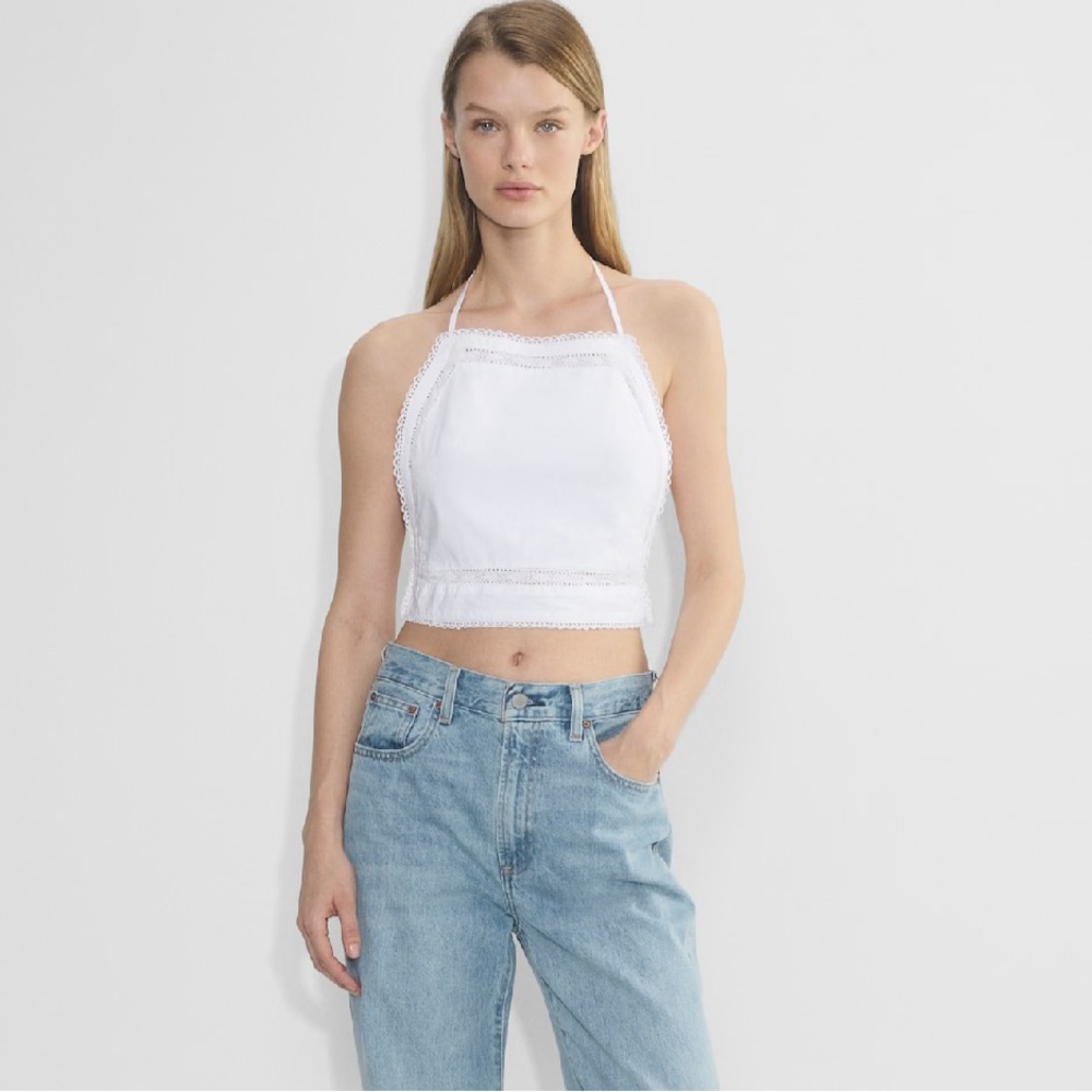 Aritzia Wilfred Winslow Poplin Halter Top